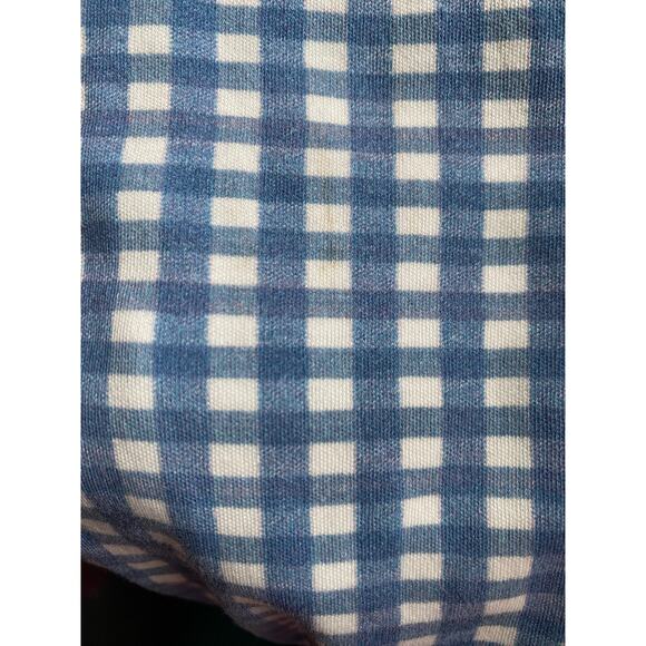 Emma Grace Shoppe Blue Gingham Organic Cotton Sleeveless Tank Playsuit Romper - Picture 4 of 7